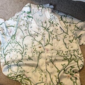 Floral Print pajama Shirt